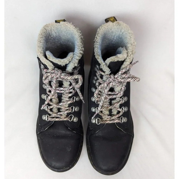 Dr. Martens Combs Wyoming Shearling Lined Lace Up Ankle Boots Docs Combat US 7 L - Picture 4 of 16